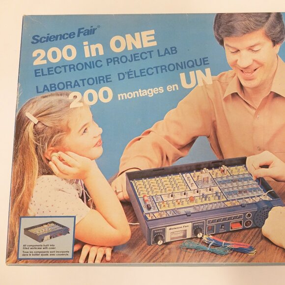 Science Fair 200 in One Electronic Project Lab Vintage Tandy Radio Shack - Picture 4 of 12